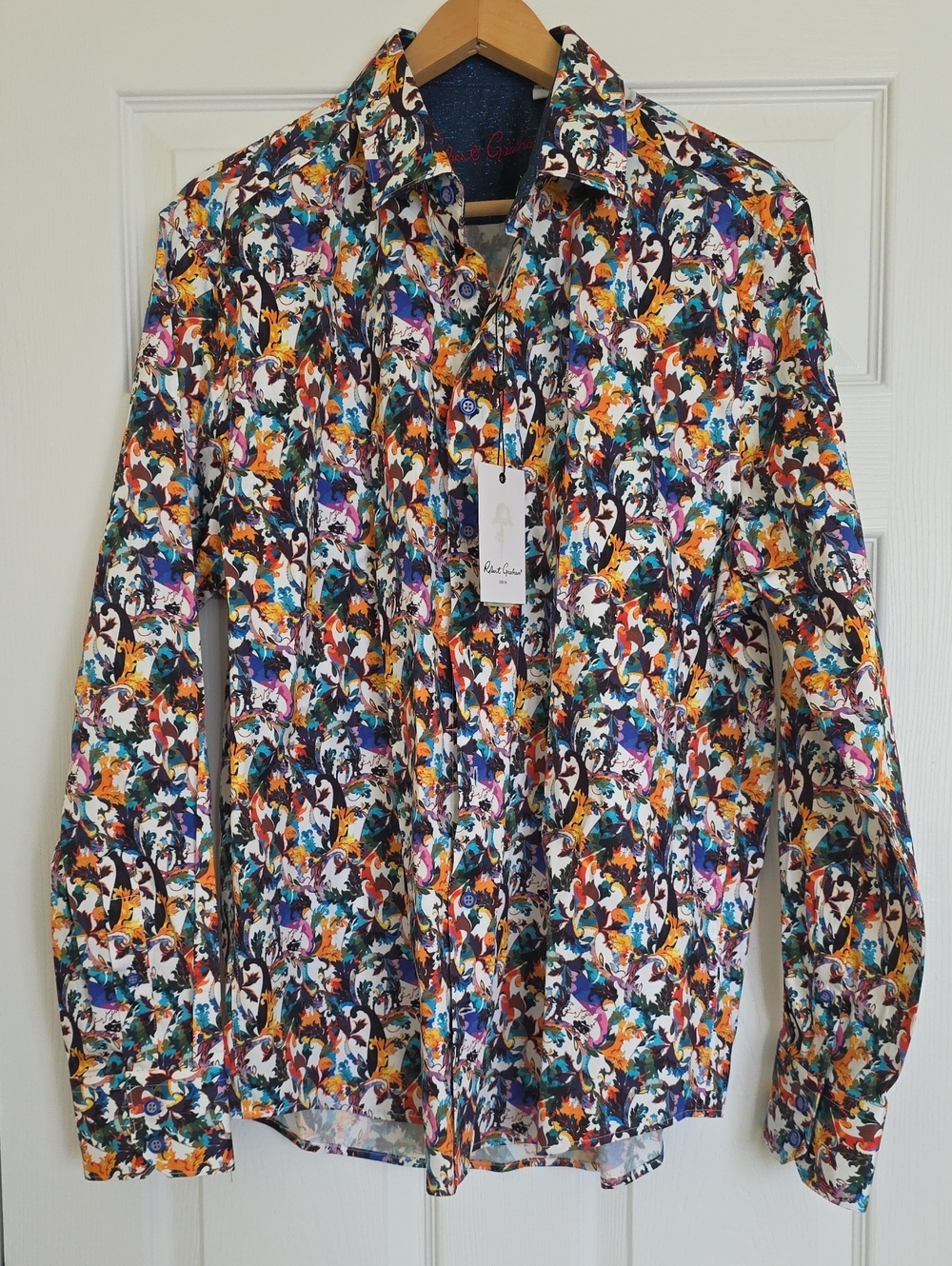 ROBERT GRAHAM. Multicolor Floral Print Men's Button-Up Shirt
